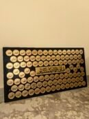 99 Names of Allah: Gold On Black Textured Canvas
